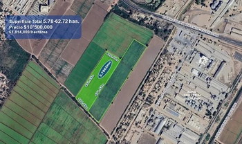 9_2934 | 5.78 HECTAREAS TERRENO Ejido Jiquilpan en Los Mochis, Ahome, Sinaloa. | Inmobiliaria Carfer